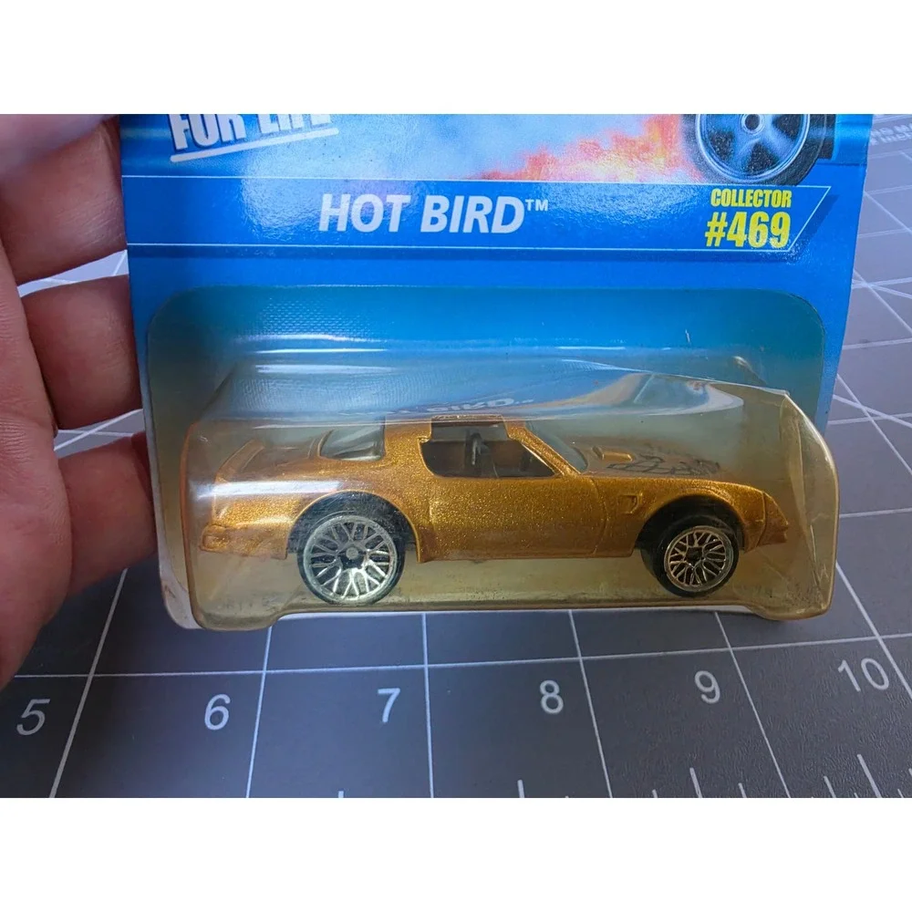 Hot Wheels Hot Bird Gold 1996 Collector 469 Diecast Car Pontiac Firebird T-Top